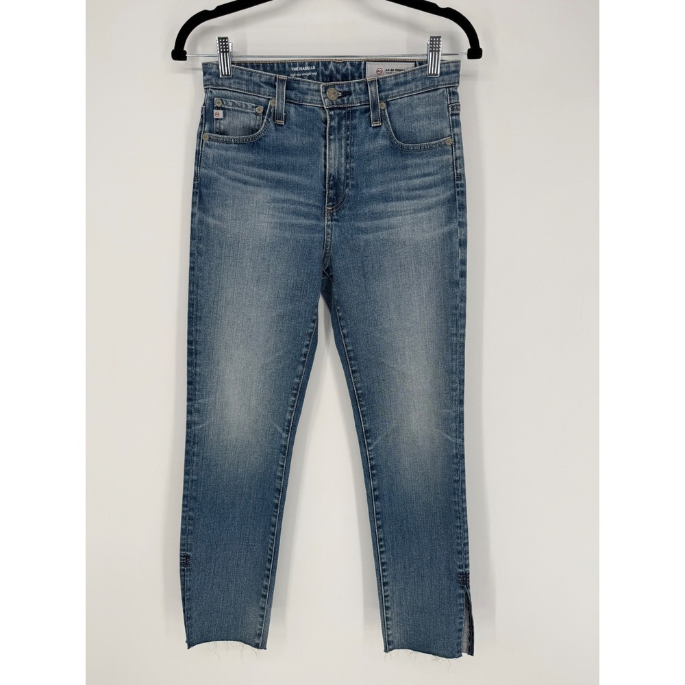 ADRIANO GOLDSCHMIED‎ ISABELLE HIGH-RISE STRAIGHT CROP JEANS 26R RAW HEM CASUAL